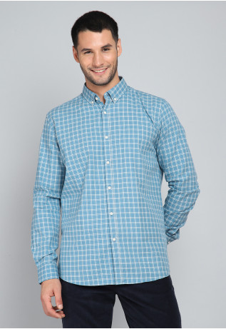 Camisa Cuadros Manga Larga...