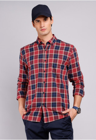 Camisa Cuadros Manga Larga...