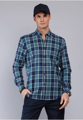 Camisa Cuadros Manga Larga...