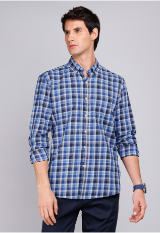 Camisa Cuadros Manga Larga...