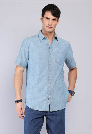 Camisa Denim Manga Corta Arrow