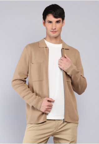 Sweater Liso Con Cierre Arrow