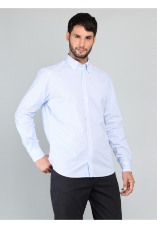 Camisa A Rayas Regular Fit...