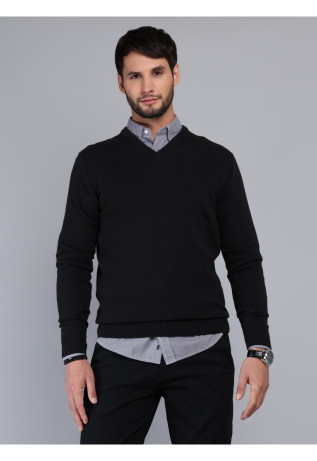 Sweater Liso Cuello V Arrow
